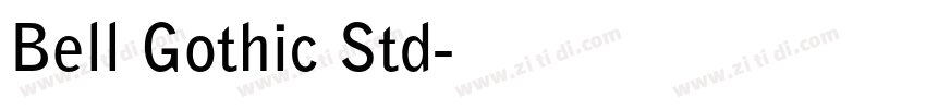 Bell Gothic Std字体转换
